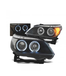 DW FAROS BMW E60 E61 03-07 LED OJOS ANGEL NEGROS R011333C5