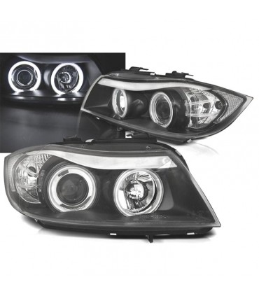 DC FAROS BMW E90 E91 05-08 OJOS ANGEL CCFL FONDO NEGRO R145752C6