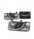 CX FAROS VOLKSWAGEN VW T4 TRANSPORTER 90-03 LUZ DIURNA LED FONDO NEGRO R145490C2