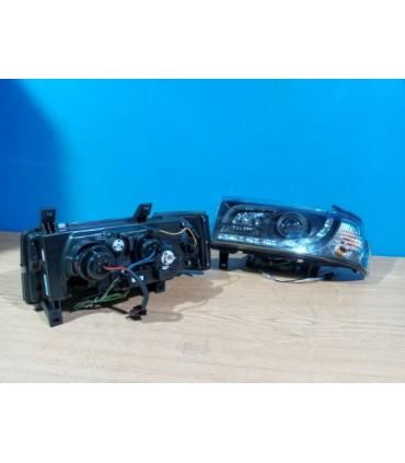 CX FAROS VOLKSWAGEN VW T4 TRANSPORTER 90-03 LUZ DIURNA LED FONDO NEGRO R145490C2