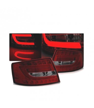 CB PILOTOS LED BAR ROJO AUDI A6 C6 SEDAN 04-08 AHUMADO 6 PINS R010957C3