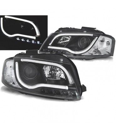 CX FAROS AUDI A3 8P LUZ DIURNA TUBE LIGHT FONDO NEGRO R145965C1