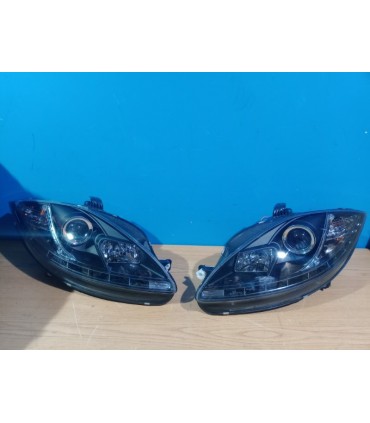 CX FAROS SEAT LEON ALTEA TOLEDO 04-09 LUZ DIURNA LED FONDO NEGRO R145756C2