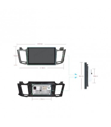 CX RADIO GPS ANDROID 12 PARA TOYOTA RAV4 13-17 M010188L1