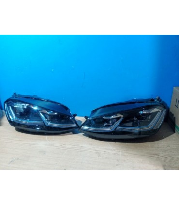 CX FAROS VOLKSWAGEN VW GOLF 7 12-17 DRL DINAMICOS NEGROS LOOK 7.5 R LINE R012837C10