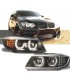 DW FAROS BMW E90 E91 05-08 OJOS ANGEL LED 3D FONDO NEGRO R147665C10