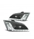DW FAROS FORD FOCUS 04-08 LUZ DIURNA LED FONDO NEGRO R147020C1
