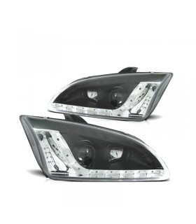 DW FAROS FORD FOCUS 04-08 LUZ DIURNA LED FONDO NEGRO R147020C1