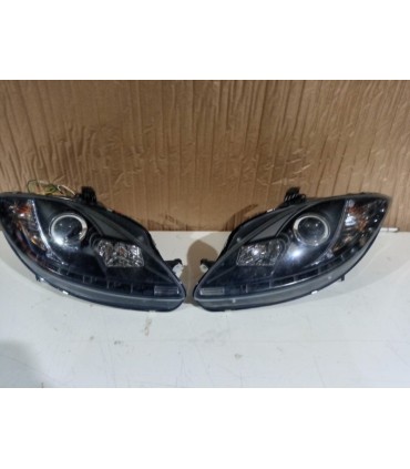 AZ FAROS SEAT LEON ALTEA TOLEDO 04-09 LUZ DIURNA LED FONDO NEGRO R145756C3