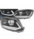 CX FAROS PARA VOLKSWAGEN VW TOURAN II 10-15 NEGROS TRU DRL CON INTERMITENTE LED DINAMICO R012926C1