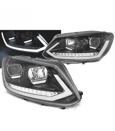 CX FAROS PARA VOLKSWAGEN VW TOURAN II 10-15 NEGROS TRU DRL CON INTERMITENTE LED DINAMICO R012926C1