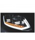 CX FAROS PARA VOLKSWAGEN VW TOURAN II 10-15 NEGROS TRU DRL CON INTERMITENTE LED DINAMICO R012926C1