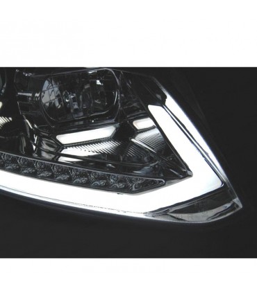 CX FAROS PARA VOLKSWAGEN VW TOURAN II 10-15 NEGROS TRU DRL CON INTERMITENTE LED DINAMICO R012926C1