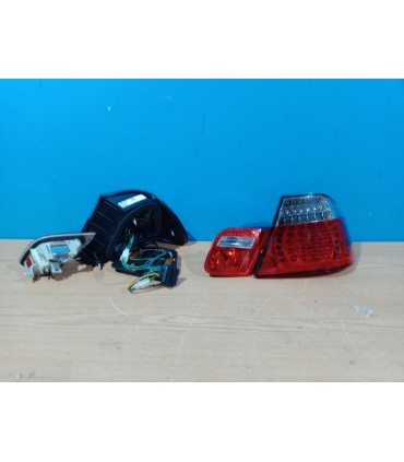 DW PILOTOS BMW E46 COUPÉ 99-03 LED ROJO CROMO LOOK M3 R145968C15