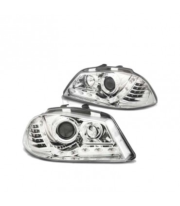 DW FAROS SEAT IBIZA 6L 02-08 DAYLIGHT CROMADOS INTERMITENTE LED R011521C1
