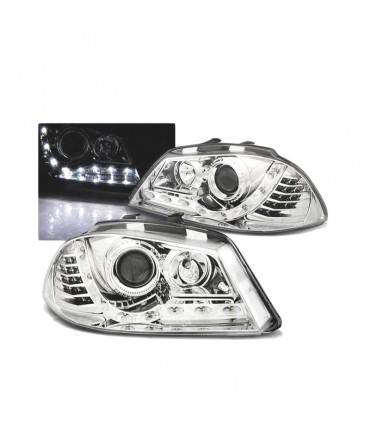 DW FAROS SEAT IBIZA 6L 02-08 DAYLIGHT CROMADOS INTERMITENTE LED R011521C1