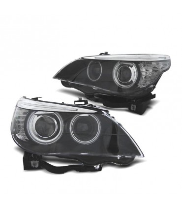 DW FAROS XENON BMW E60 E61 03-04 OJOS ANGEL CCFL D2S FONDO NEGRO R148710C2