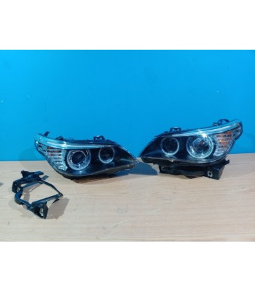 DW FAROS XENON BMW E60 E61 03-04 OJOS ANGEL CCFL D2S FONDO NEGRO R148710C2