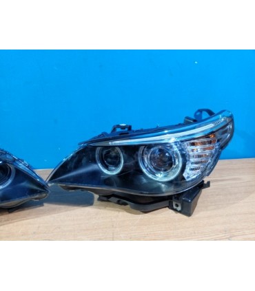DW FAROS XENON BMW E60 E61 03-04 OJOS ANGEL CCFL D2S FONDO NEGRO R148710C2