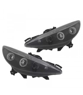 BY FAROS PEUGEOT 207 06-12 OJOS ANGEL FONDO NEGRO R145413C1