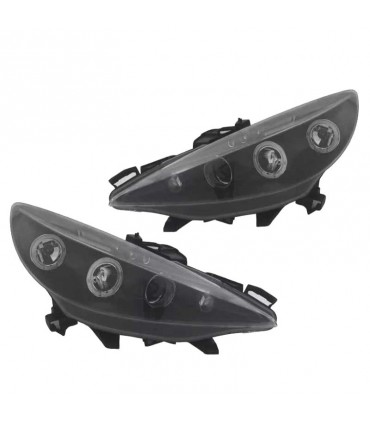 BY FAROS PEUGEOT 207 06-12 OJOS ANGEL FONDO NEGRO R145413C1