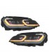 DW FAROS VOLKSWAGEN VW GOLF 7 12-17 LOOK 7.5 GTI DRL DINAMICOS ROJO NEGROS R012836C2