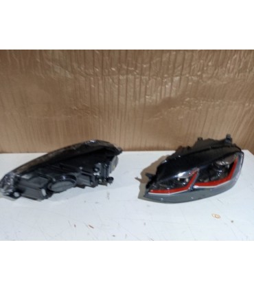 DW FAROS VOLKSWAGEN VW GOLF 7 12-17 LOOK 7.5 GTI DRL DINAMICOS ROJO NEGROS R012836C2