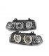 DW FAROS BMW E36 90-99 OJOS ANGEL FONDO NEGRO H7 R147392C1