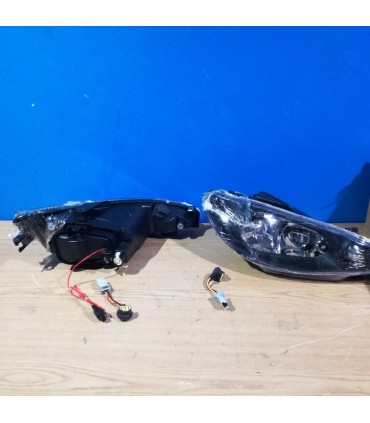 CX FAROS PEUGEOT 206 98-06 FONDO NEGRO H4 OEM R147507C1