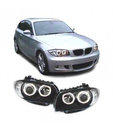 AZ FAROS BMW E81 E87 E82 E88 04-11 OJOS ANGEL FONDO NEGRO R020143C1