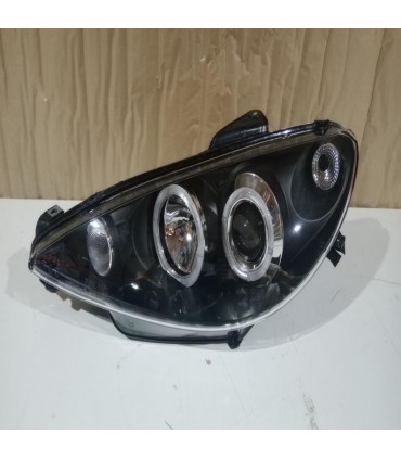 DW FAROS PEUGEOT 206 98-08 OJOS ANGEL CCFL FONDO NEGRO H4 OEM R146976C1