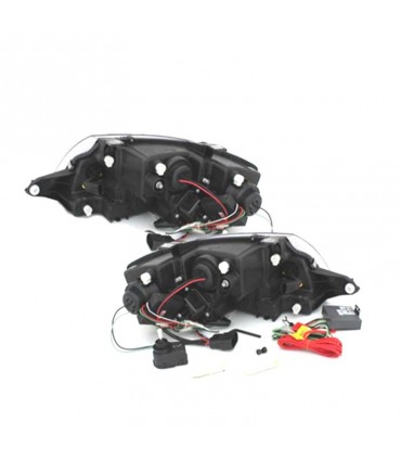 DW FAROS AUDI TT 98-05 LUZ DIURNA REAL LED FONDO NEGRO R145921C1