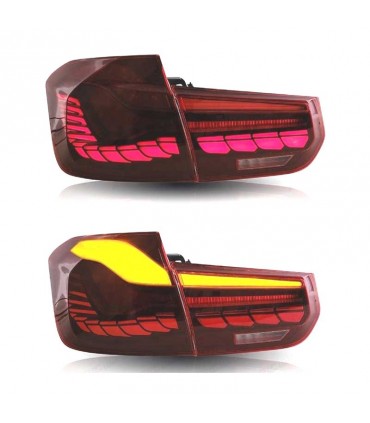 DW PILOTOS BMW F30 FULL LED LIGHT BAR OLED ROJO R012381C1
