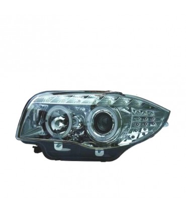 DW FAROS BMW E81 E87 E82 E88 OJOS ANGEL LUZ DIURNA FONDO CROMO R145804C2