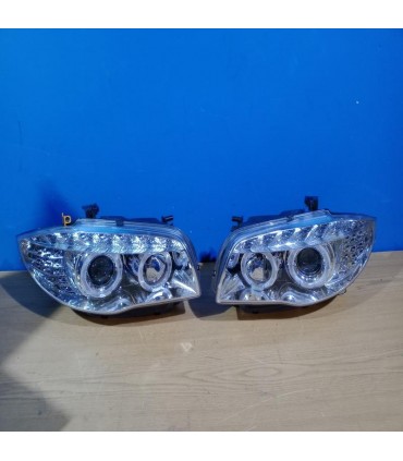 DW FAROS BMW E81 E87 E82 E88 OJOS ANGEL LUZ DIURNA FONDO CROMO R145804C2