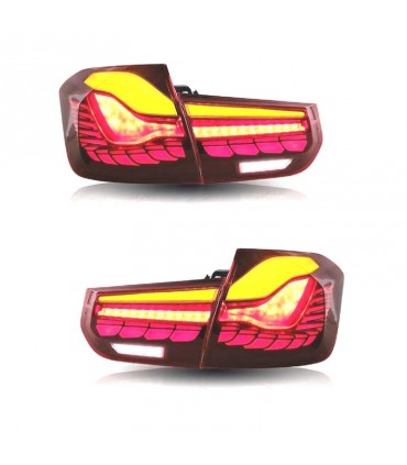 CX PILOTOS BMW F30 FULL LED LIGHT BAR OLED ROJO R012381C2