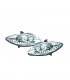 DW FAROS SEAT LEON ALTEA TOLEDO 04-09 FONDO CROMO LUZ DIURNA LED R145320C1