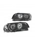 CX FAROS BMW E46 COUPE 99-03 OJOS ANGEL CCFL INTERMITENTES FONDO NEGRO R147027C1