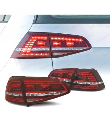 CX PILOTOS VOLKSWAGEN VW GOLF 7 12-17 LOOK GTI INTERMITENTE LED DINAMICO ROJO CLARO R014098C3