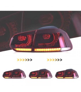 BY PILOTOS VOLKSWAGEN VW GOLF 6 LOOK R FULL LED DINAMICOS ROJO 08-12 R012819C17