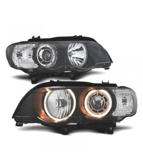 AZ FAROS XENON BMW X5 E53 99-03 OJOS ANGEL FONDO NEGRO R146319C1