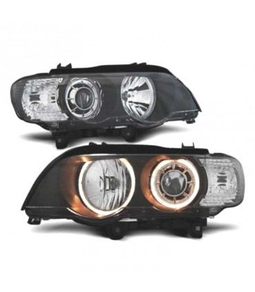 AZ FAROS XENON BMW X5 E53 99-03 OJOS ANGEL FONDO NEGRO R146319C1