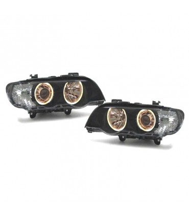 AZ FAROS XENON BMW X5 E53 99-03 OJOS ANGEL FONDO NEGRO R146319C1