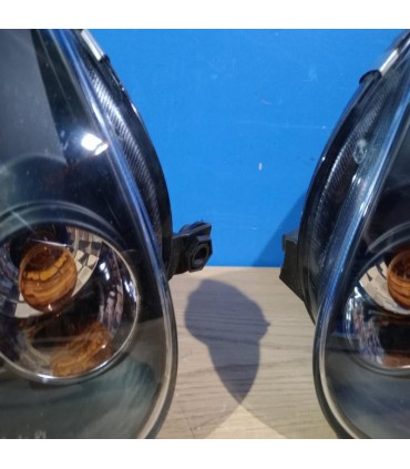 AZ FAROS VOLKSWAGEN VW GOLF 5 03-08 JETTA 05-10 OJOS DE ANGEL LUZ DIURNA LED + CCFL FONDO NEGRO R145792C5