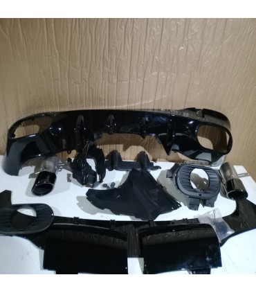 DW DIFUSOR MERCEDES CLA C118 19- AMG NEGRO BRILLO + COLAS ESCAPE C010657C1
