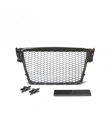 BY PARRILLA AUDI A4 B8 08-11 LOOK RS NEGRO BRILLO R148423C1