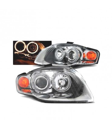 BY FAROS OJOS ANGEL AUDI A4 B7 04-08 CROMADOS R011271C1
