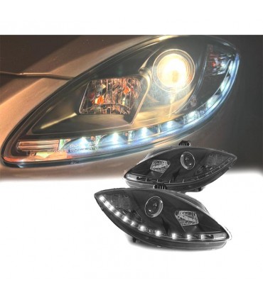 DW FAROS SEAT LEON ALTEA TOLEDO 04-09 LUZ DIURNA LED FONDO NEGRO R145756C5