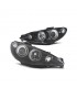 CX FAROS PEUGEOT 206 98-09 OJOS ANGEL FONDO NEGRO R150669C1
