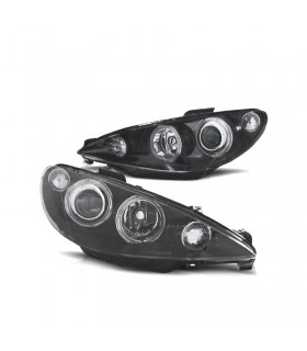 CX FAROS PEUGEOT 206 98-09 OJOS ANGEL FONDO NEGRO R150669C1